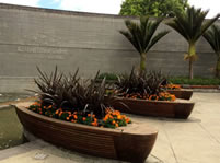 The entrance garden to the Auckland Botanical Gardens