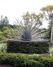 Pineapple sculpture