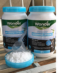 Water retention granules work!