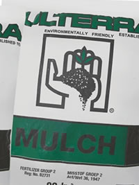 Mulch conserves water and regulates soil temp