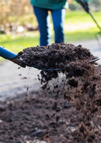 Turn the Compost to Aerate with a Fork Turn the Compost to Aerate with a Fork